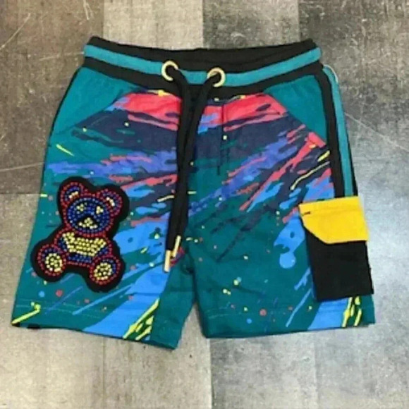 Elite Premium Denim Junior Paintball Drawstring‎ Knit Shorts Girls  Sz 14-16 - Picture 2 of 11